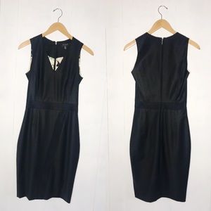 Ted Baker London knee length black sheath dress